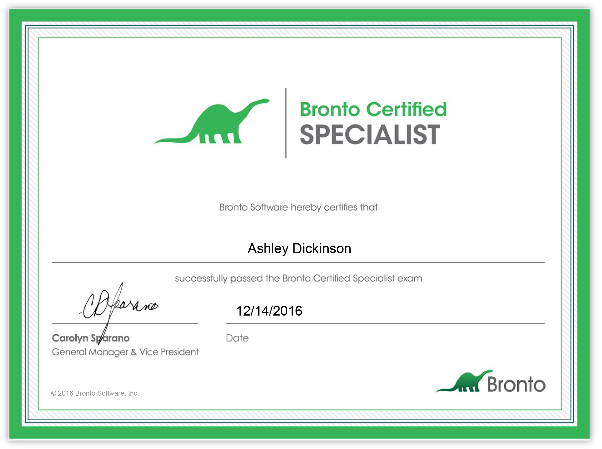Bronto Certified Specialist